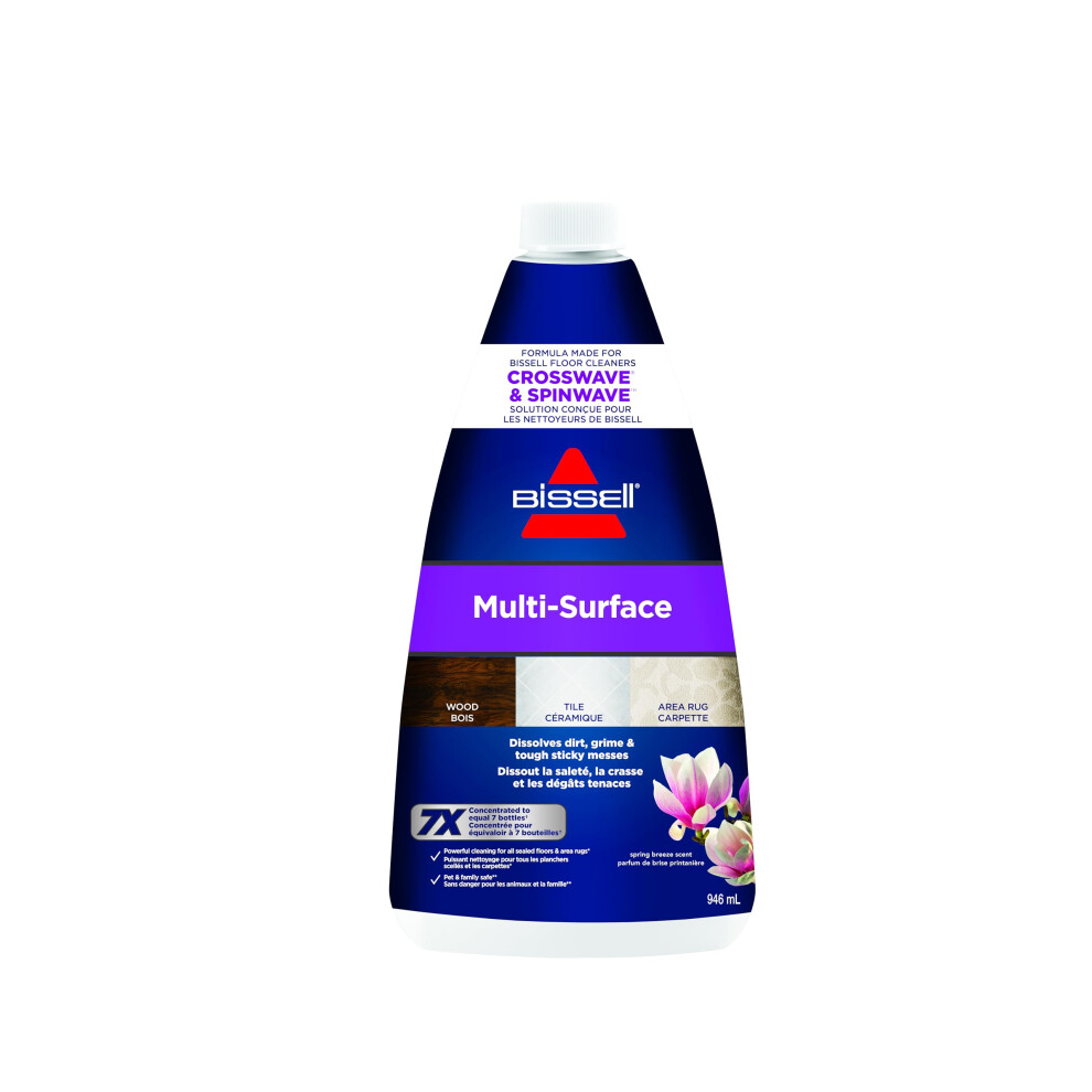 Bissell 1789 CrossWave  SpinWave MultiSurface Cleaning Formula  32 oz