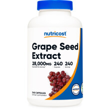 Nutricost, Traubenkernextrakt, 28.000 mg, 240 Kapseln