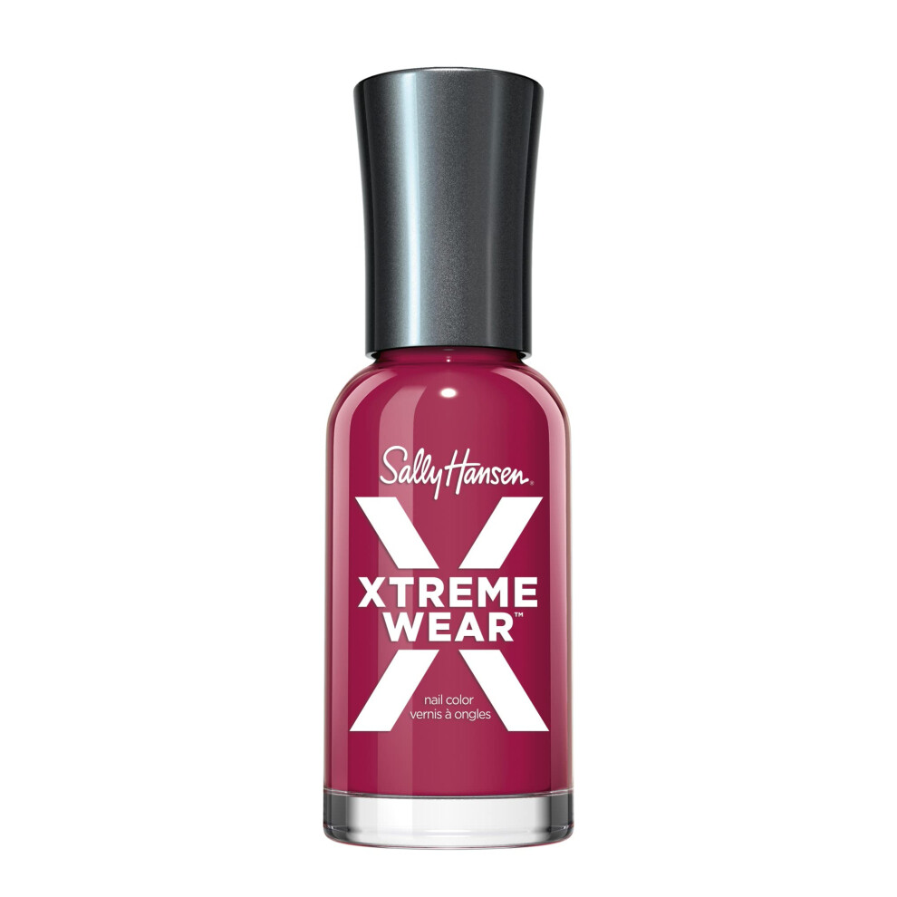 Sally Hansen Xtreme Wear Nail Polish  StreakFree  Shiny Finish  LongLasting Nail Color  Feeling Wine  012 fl oz