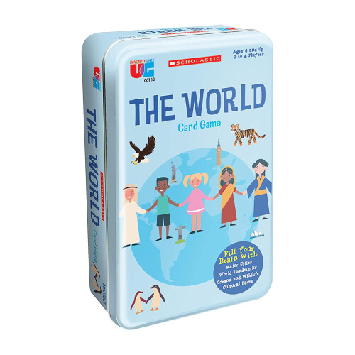 Gioco di carte Scholastic The World Tin 2-4 Giocatori
