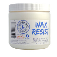 Penguin Pottery Premium Ceramic Wax Resist for Pottery Glaze Ceramic Slip Clay and Ceramic Glazes Alternative to Latex Res