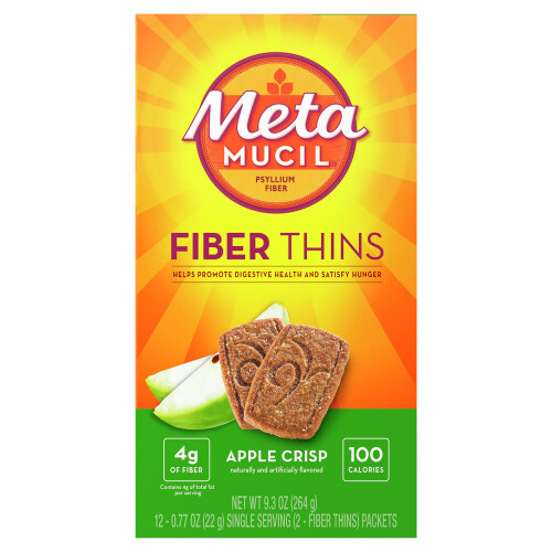 Metamucil Fiber Wafers Apple Crisp Packets  2 ea