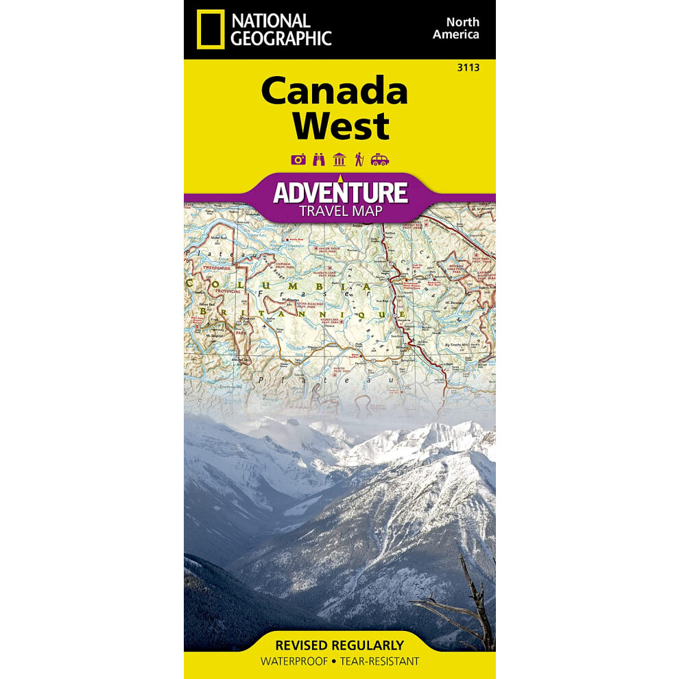 Canada West Map National Geographic Adventure Map  3113