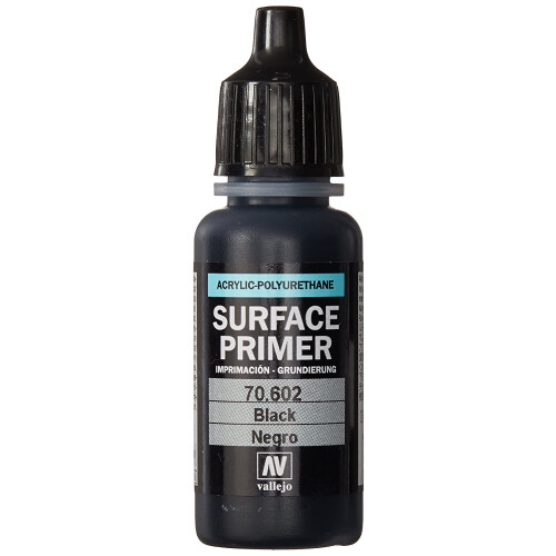 Vallejo Acrylic Polyurethane  17ml  Black Primer