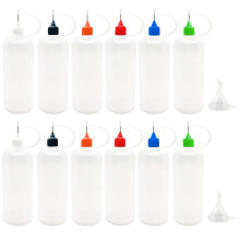 MYYZMY 12 Stuks Precisie Tip Applicator Flessen, 120ml / 4 Ounce Naaldtip Fles