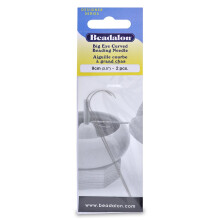 Aiguilles courbes Beadalon 700A-300 Big Eye 3,5 pouces 2 pièces en acier inoxydable