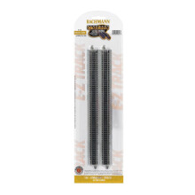 Bachmann Trains Snap Fit EZ Track 10 Straight Track 6Card Nickel Silver Rails Gray Roadbed N Scale