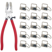 51 Sets Matériel de Porte-Clés avec 1 Pcs Pince à Porte-Clés, Outils de Pince à Verre