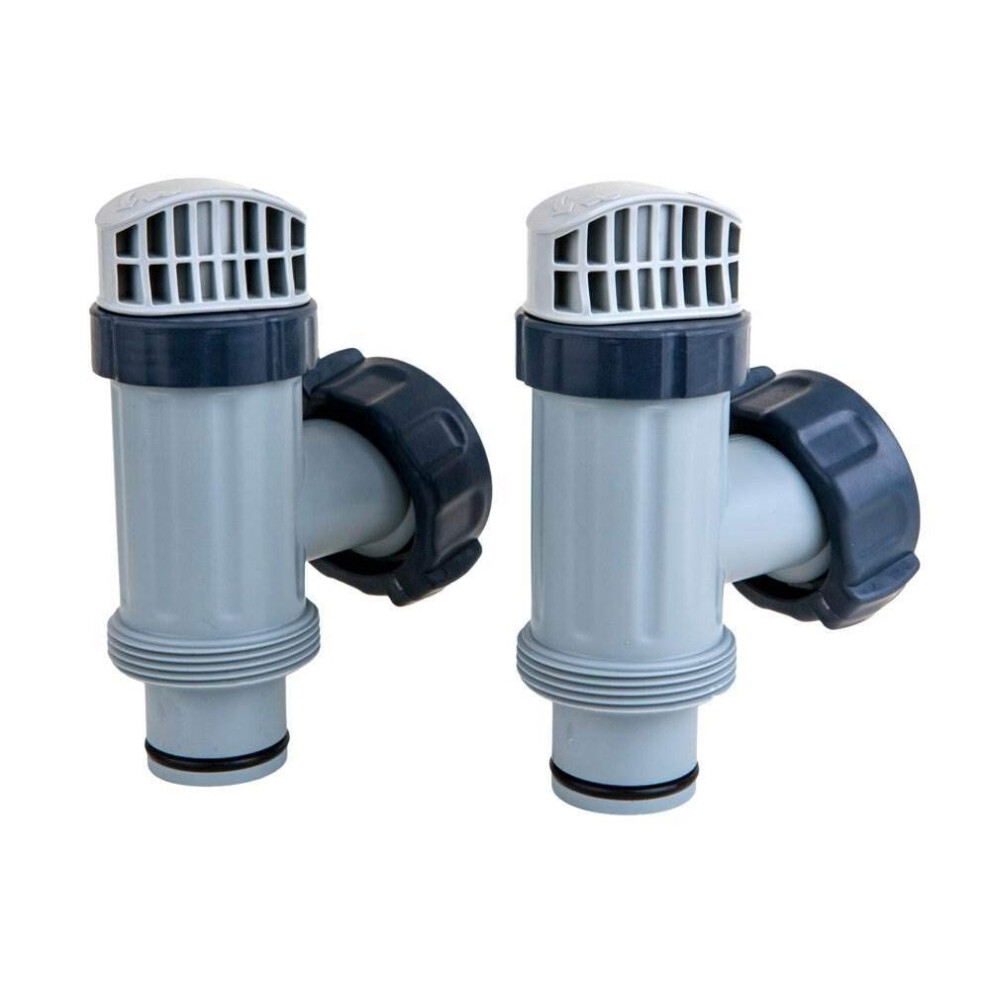 Intex Above Ground Plunger Valves with Gaskets  Nuts Replacement Part 2 Pack