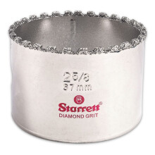 Starrett Diamond Grit Hole Saw - Ideal for Drilling Small Diameter Holes - 2-5/8" Diameter, 1-5/8" Cutting Depth, 5/8-18 Thread Size, XA2/XA10 Arbor T