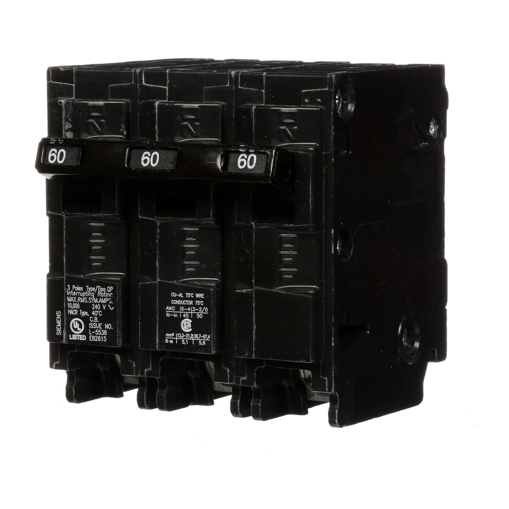 Siemens Q360 60Amp Three Pole Type QP Circuit Breaker