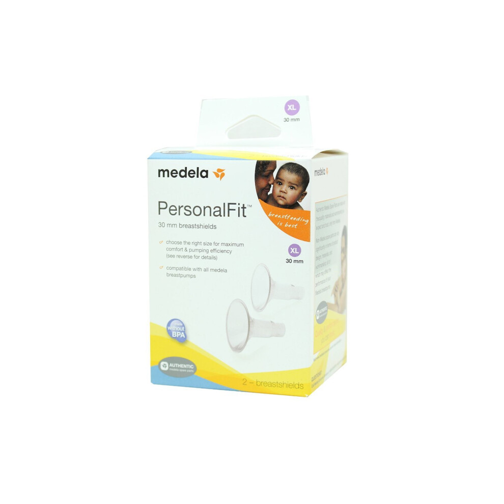 Medela PersonalFit Breastshields 2  Size XLarge 30mm in Retail Packaging Factory Sealed 87075