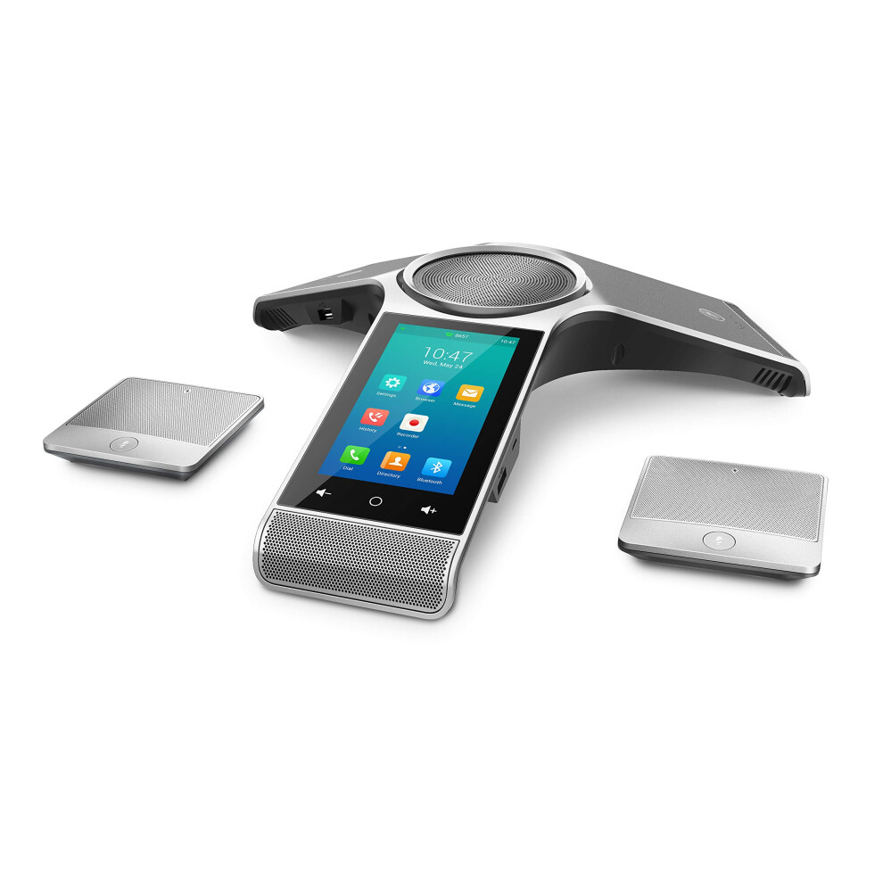 Yealink CP960WirelessMic Conference IP Phone 2 Wireless Expansion Microphones 5Inch Color Touch Screen 80211ac WiFi 802