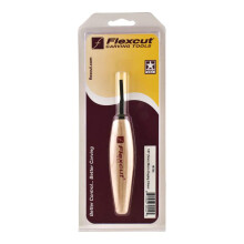Flexcut Micro Dogleg Chisel, 1/8 tum (3 mm) för Miniatyr och Fin Detalj