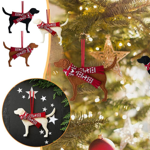 (Brown) Christmas Tree Decoration Labrador Dog Tree Ornament 2