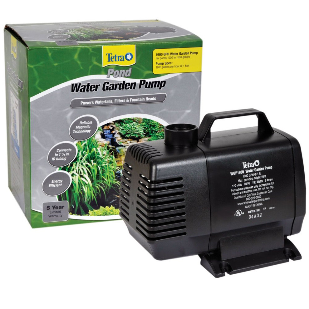 TetraPond Water Garden Pump  Powers WaterfallsFiltersFountain Heads