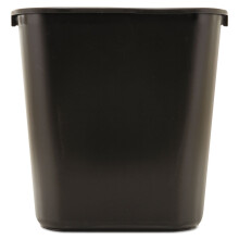Rubbermaid Commercial Products 28QT7 GAL Wastebasket Trash Container for HomeOfficeUnder Desk Black FG295600BLA