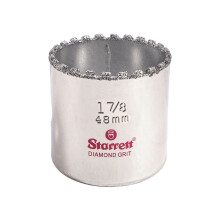 Starrett Diamant Grit Hole Saw - Perfect voor Kleine Diameter Gaten - 1-7/8" Diameter, 1-5/8" Snijdiepte