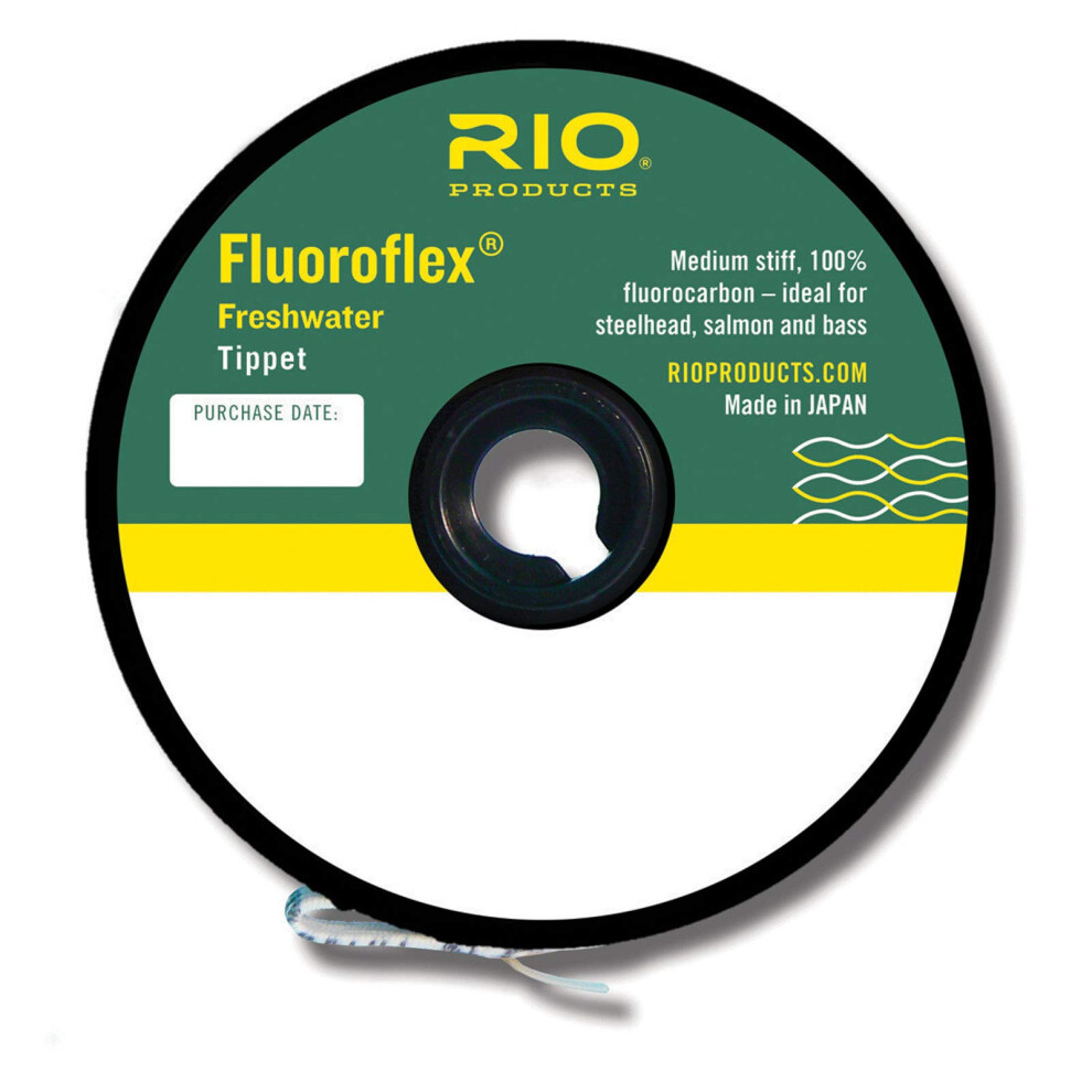 Rio Fluoroflex Fly Fishing Tippet  30yd 6X 0005in Tippet Spool  3lb Test  Clear Color