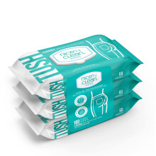 Nice N Clean Adult Flushable Wipes 3 x 60 Count Personal Cleansing Wipes Made from PlantBased Fibers Infused with Aloe