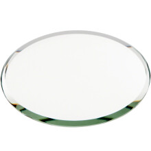 Plymor Round 3mm Beveled Glass Mirror 3 inch x 3 inch