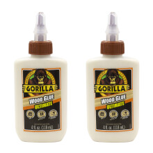 Gorilla Ultimate Waterproof Houtlijm, 4 Ounce, Natuurlijke Houtkleur, (Verpakking van 2)