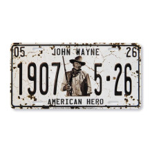 John Wayne nummerplade 1907