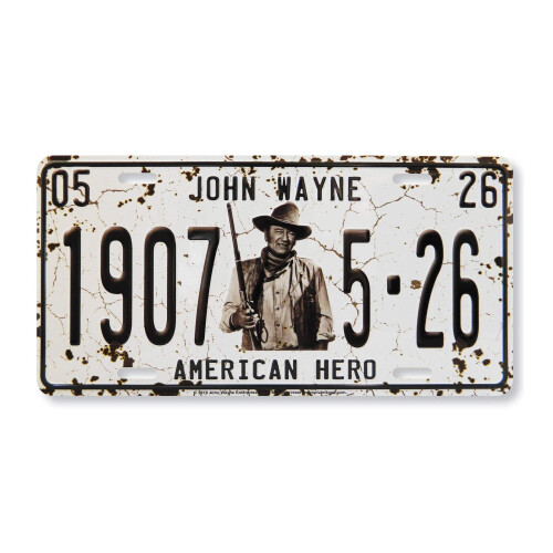 John Wayne nummerplade 1907