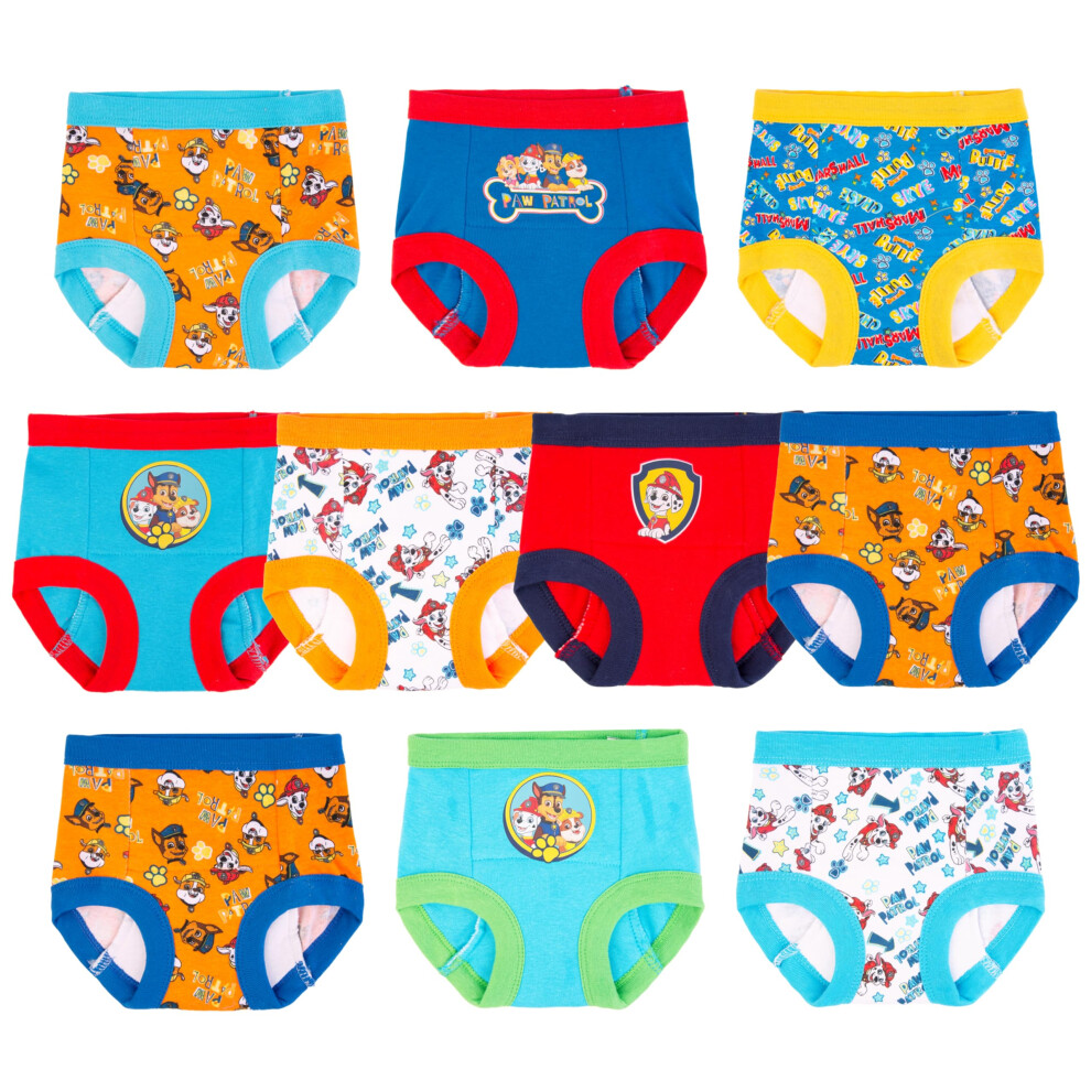 Paw Patrol Boys Toddler Potty Training Pant and Starter Kit with Stickers and Tracking Chart in Sizes 18M  2T  3T  4T  10Pack T