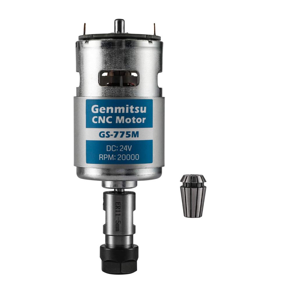 Genmitsu Gs775m 20000Rpm 775 Cnc Spindle Motor With 5Mm Er11 Collet Set Cnc 3018 Upgraded Accessories Dc 24V High Power Noi 816550023723
