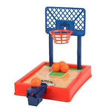 (Deep Red) Basketball Shooting Game Toy Desktop Table Basketball Games With Basketball Court
