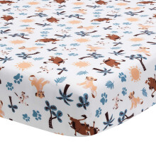 Lambs  Ivy Lion King Adventure Fitted Crib Sheet  Multicolor