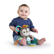 Bright Starts Sloth Plush Playful Pals TakeAlong BPAFree Stroller Baby Toy Age Newborn