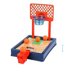 (Dark Blue) Basketball Shooting Game Toy Desktop Table Basketball Games With Basketball Court