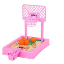 (Pink) Basketball Shooting Game Toy Desktop Table Basketball Games With Basketball Court