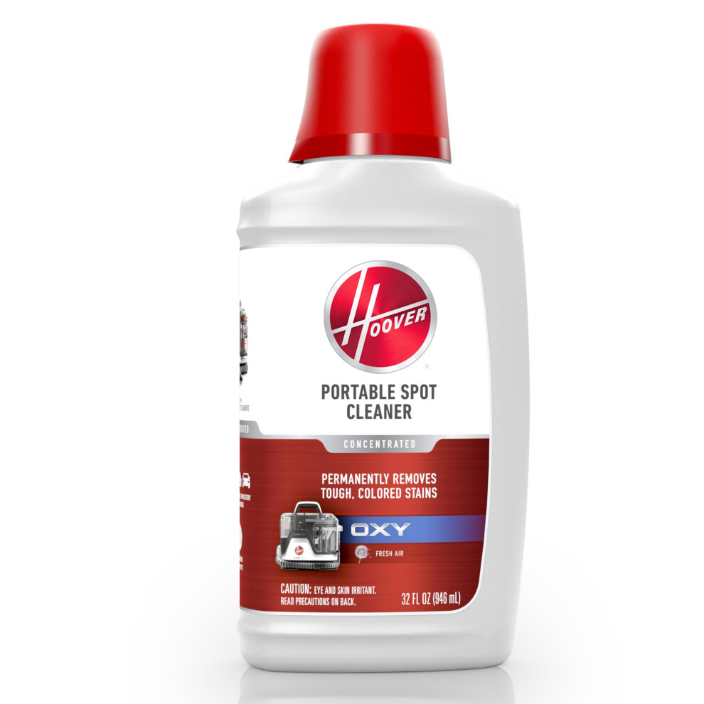 Hoover Oxy Portable Spot Cleaner Solution  Carpet Cleaning Shampoo  32 fl oz Formula  White  AH31711