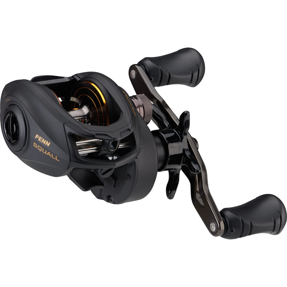 PENN Squall Low Profile Reel Black Smoke 81 oz