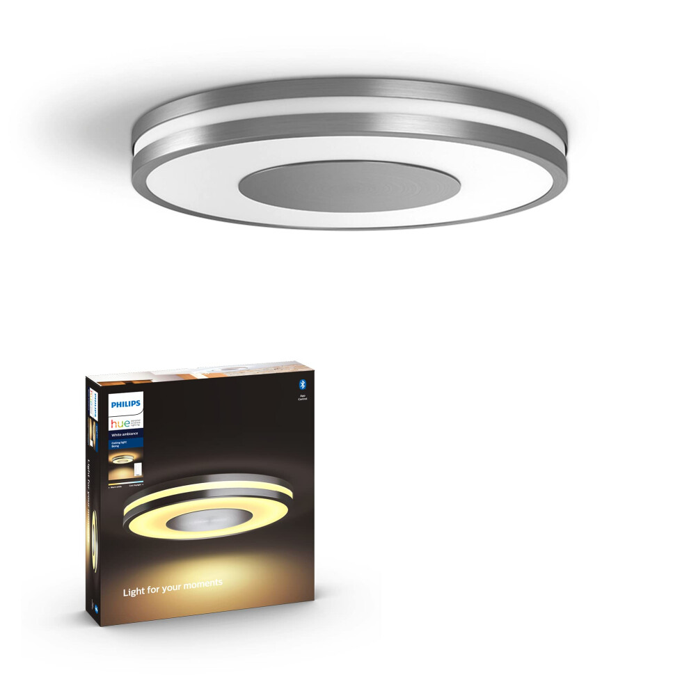 Philips Hue Being Ceiling Light  Black  White Ambiance  Smart  LED Light  Pack of 1  Control with Hue App  Compatible with A