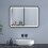 (700*500mm) Rectangle 4mm Bathroom Mirror with LED，Anti-fog 1