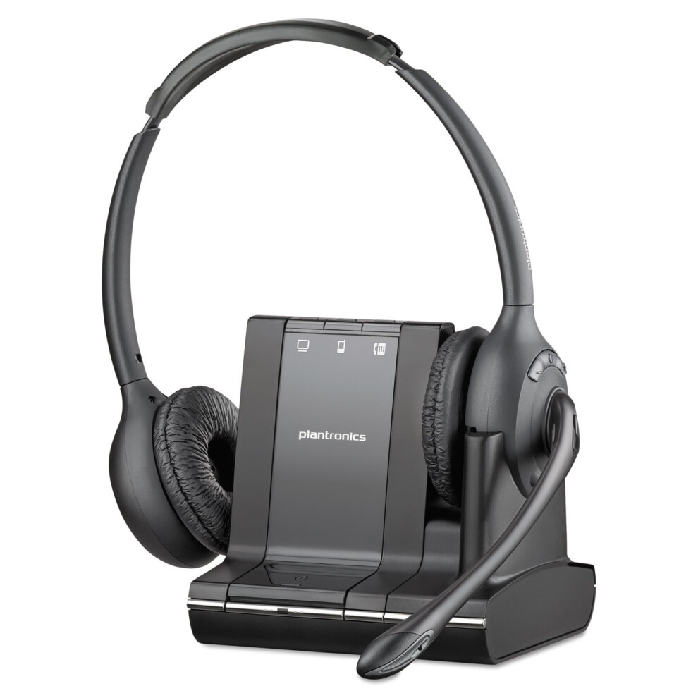 Plantronics Savi W720 MultiDevice Wireless Headset System  US Warranty  Black