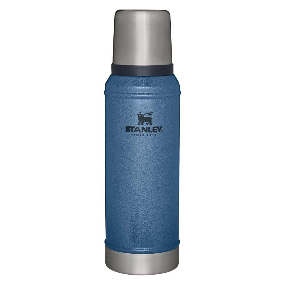 Stanley Classic Vacuum Insulated Wide Mouth Bottle  Hammertone Lake  BPAFree 188 Stainless Steel Thermos for Cold  Hot Beve