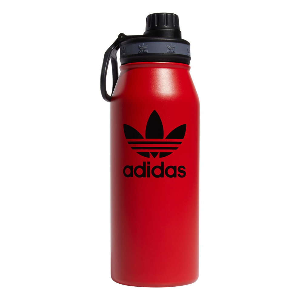 adidas Originals 1 Liter 32 Oz Metal Water Bottle  HotCold DoubleWalled Insulated 188 Stainless Steel  Better ScarletBlack