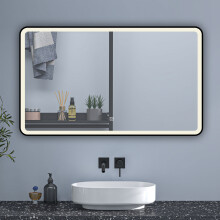 (1000*600mm) Rectangle 4mm Bathroom Mirror with LED,Anti-fog