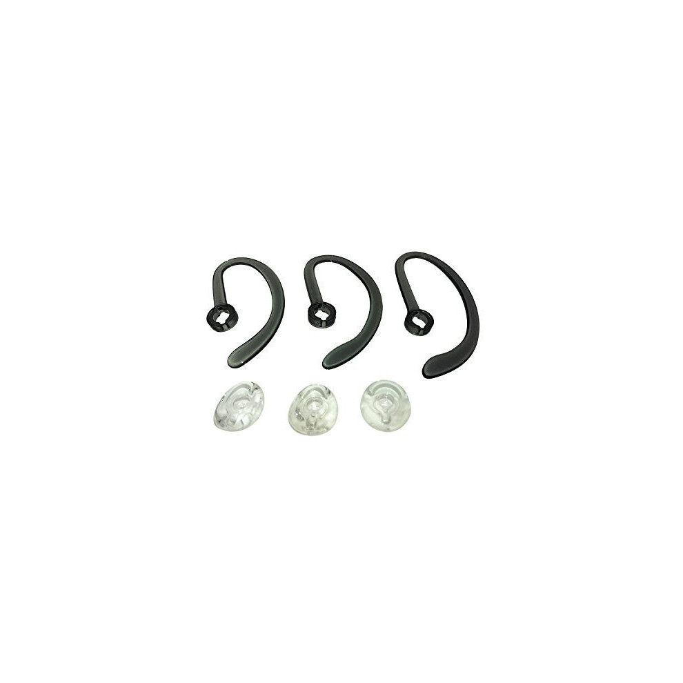 Plantronics Ear Buds  Spare Kit Earloops Buds for Plantronics WH500 CS540 W440 Savi W740  Includes 3 Earloop  3 Eartips  Sat