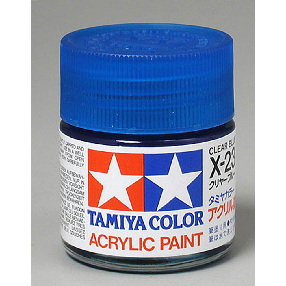 Tamiya USA TAM81023 Acrylic X23 Gloss Clear Blue