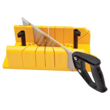 Stanley 120600 Saw Storage Miter Box with Saw Black