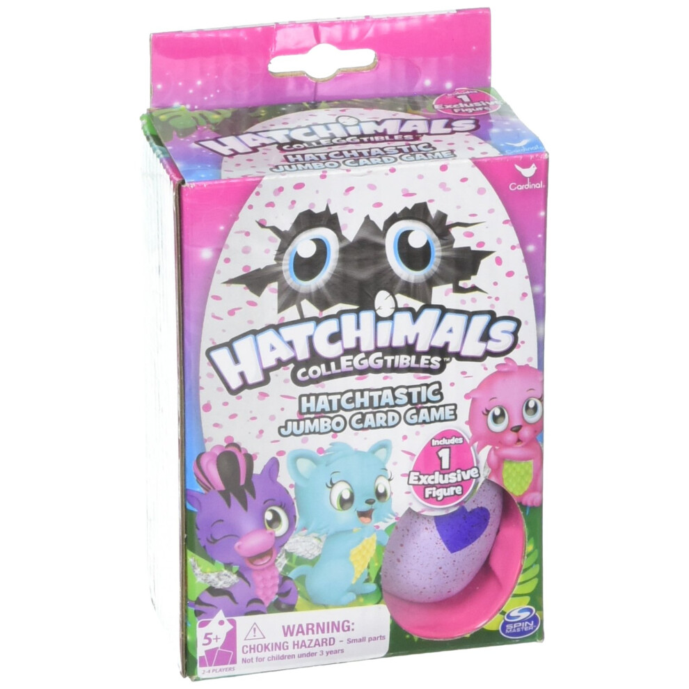 Hatchimals CollEGGtibles Jumbo Card Game w 1 Exclusive Figure Egg