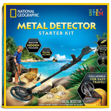 NATIONAL GEOGRAPHIC Starter Metal Detector Kit for Kids Kids Metal Detector with 74 Waterproof Metal Detector Coil Trowel
