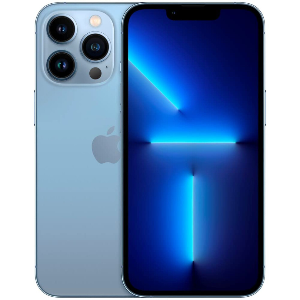 Apple iPhone 13 Pro Max  128GB  Sierra Blue  Unlocked Renewed
