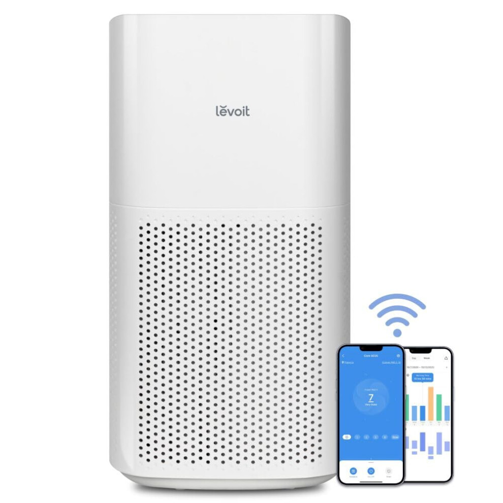 Levoit Air Purifiers For Home Large Room Up To 3175 Sq Ft With Smart Wifi Pm25 Monitor 3In1 Filter Captures Particles Smo